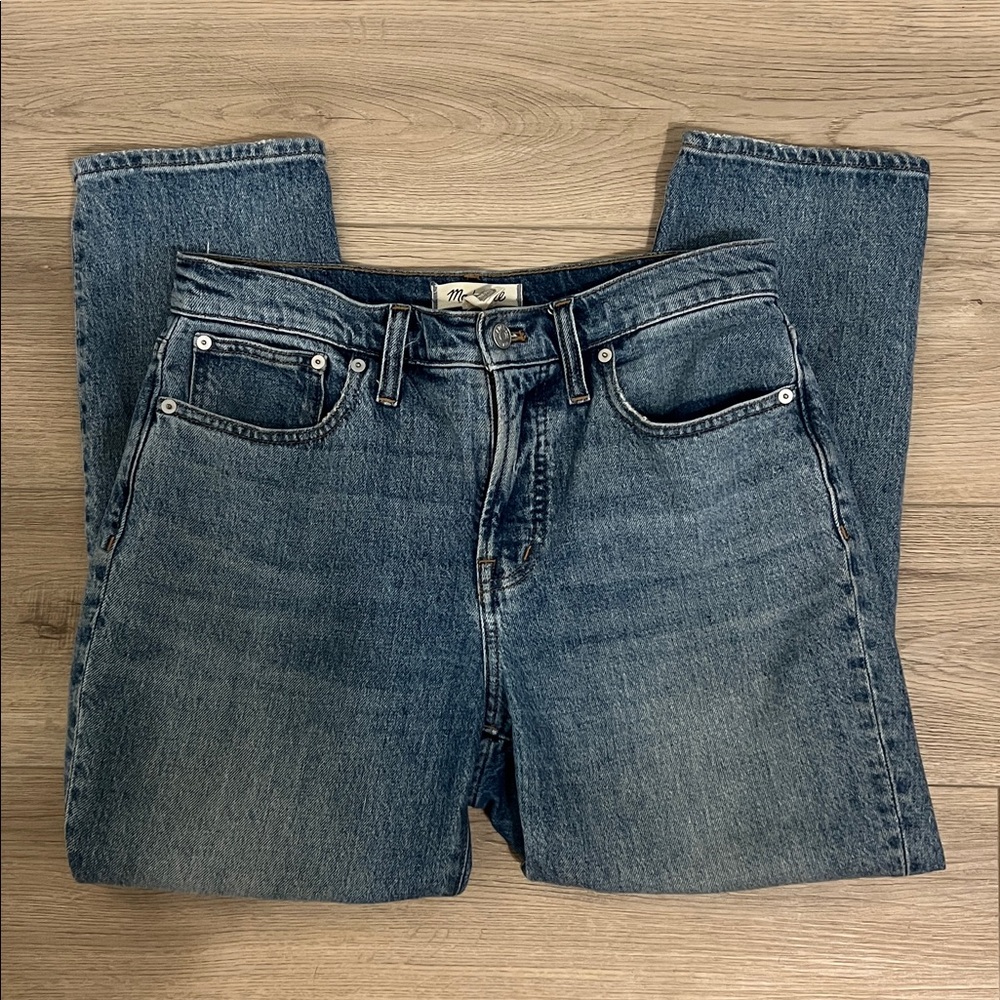 Madewell perfect vintage Jean sz 28P, heathcoat wash